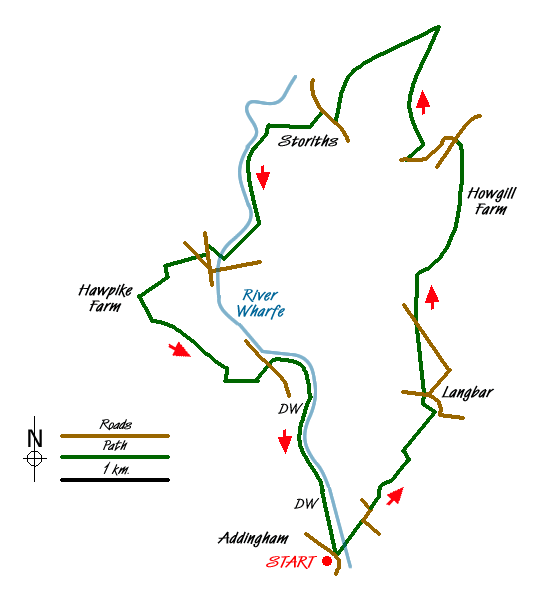 Walk 1905 Route Map