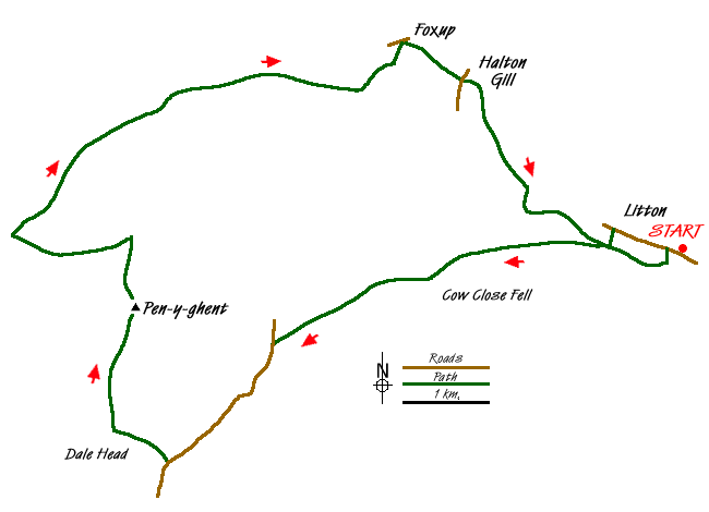 Route Map - Walk 1926