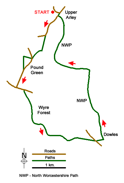 Walk 1933 Route Map