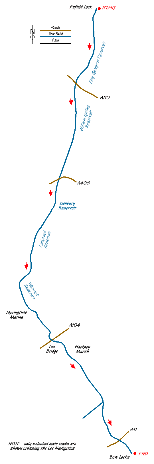 Walk 1940 Route Map