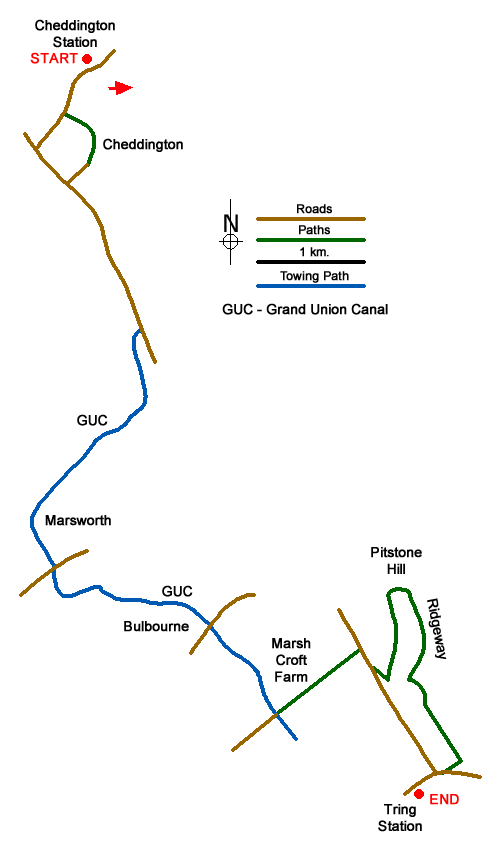 Walk 1943 Route Map