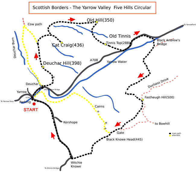 Walk 1944 Route Map