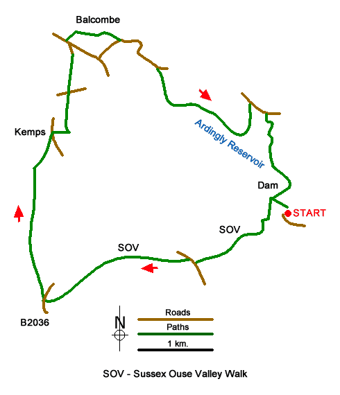 Walk 1953 Route Map