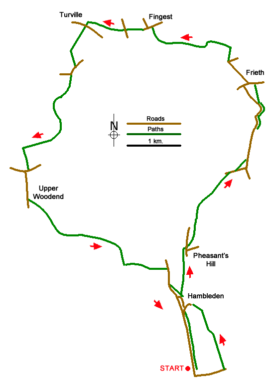 Walk 1954 Route Map