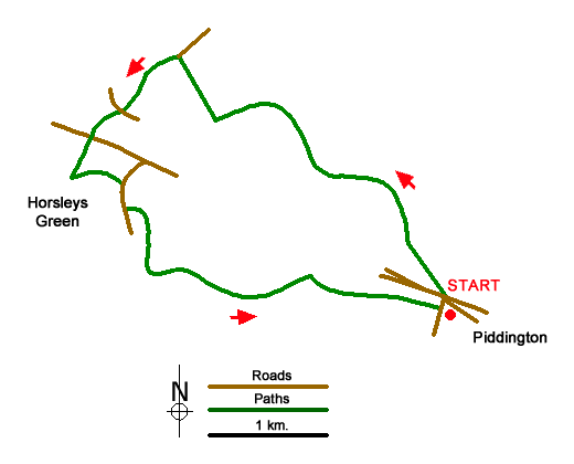 Walk 1965 Route Map