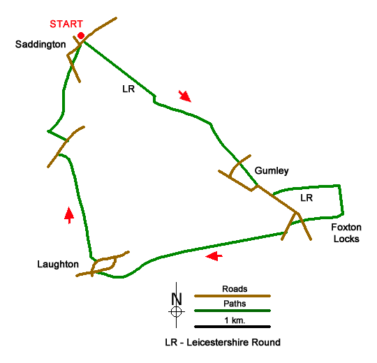 Walk 1972 Route Map