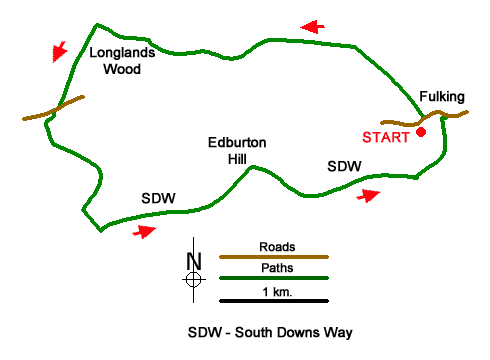 Route Map - Walk 1983