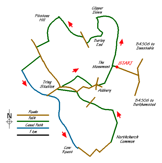 Walk 1999 Route Map