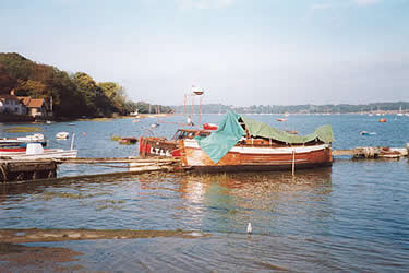 Pin Mill on River Orwell in Suffolk