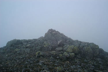Scafell summit about 200m SSW of Deep Gill exit