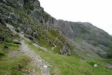Bowfell - Climber's Traverse is narrow but not difficult