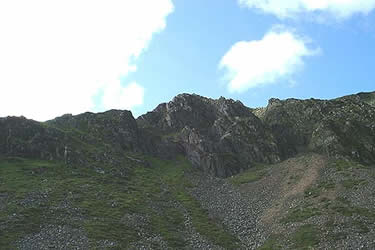 Tower Ridge on Eel Crag from Wainwright's 'Shelf Route'