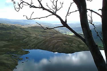Looking out over Stickle Tarn from Jack's Rake