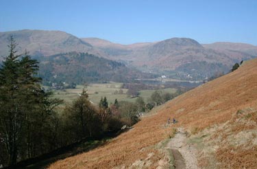 Looking back from the Boredale Hause track