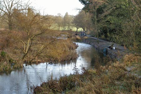 The River Gade flows through Cassiobury Park, Watford