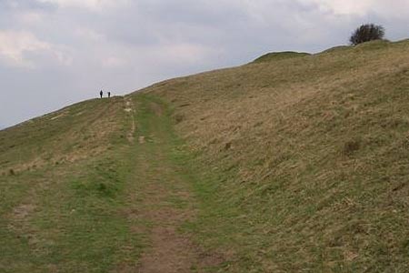 Pitstone Hill with The Ridgeway�following Grim's Ditch�