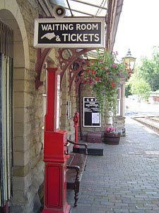 View along platform at Highley, Severn Valley Railway