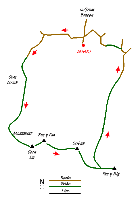 Route Map - Walk 2074