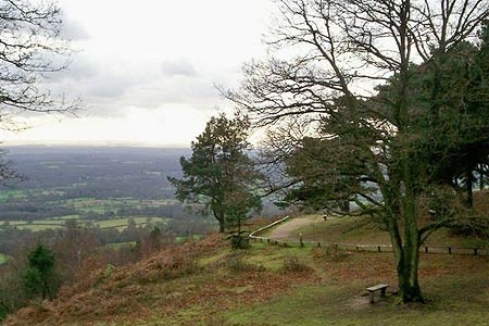 View southwest over Leith Hill to Surrey & Sussex Weald