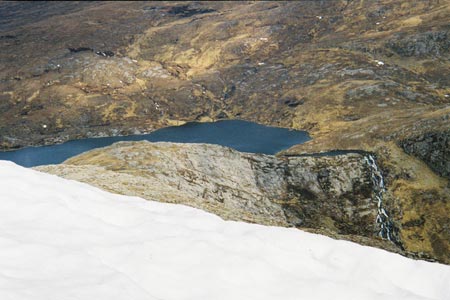 Loch Prille from the summit ridge of Cona Mheall