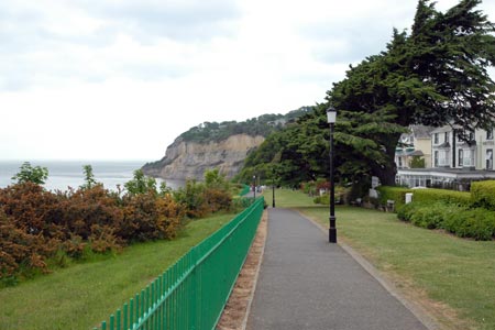 The Isle of Wight coastal path at Shanklin