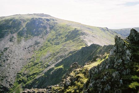 Yr Elen summit view, towards Carnedd Llewellyn