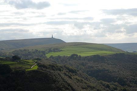 Stoodley Pike from Heptonstall, Calderdale