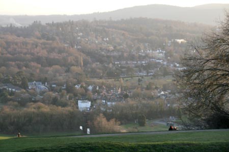View from Box Hill in Surrey