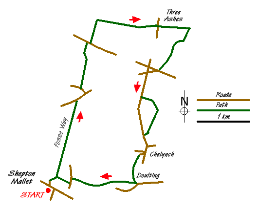 Route Map - Walk 2103