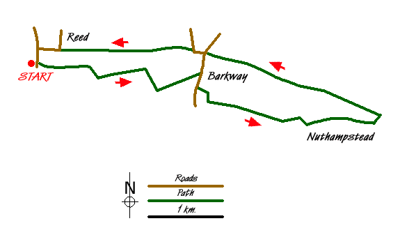 Route Map - Walk 2107