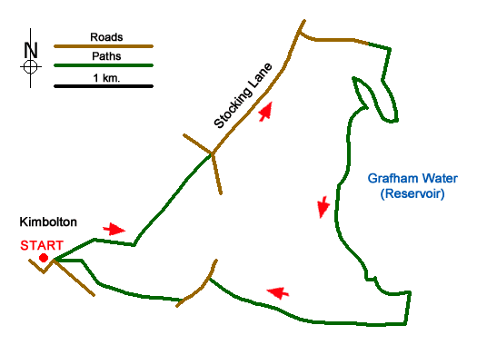 Route Map - Graffham Water Walk