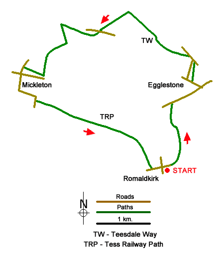 Walk 2170 Route Map