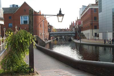 Canal near revitalised Brindley Place & ICC