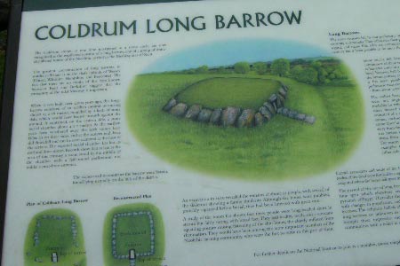 Information board at Coldrum Long Barrow