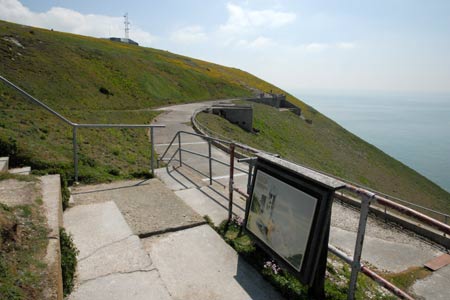 The former rocket testing area near the Needles