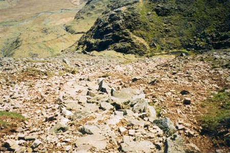 Descending to Foxes Tarn from Scafell