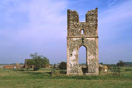 The ruins of Godwick Church