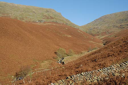 Tongue Gill, Seat Sandal and Grisedale Hause