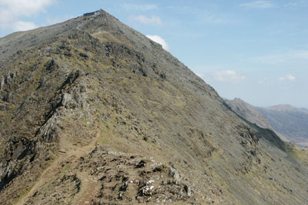 The south face of Snowdon from the South Ridge