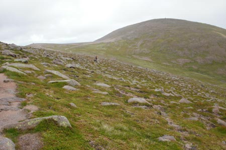 Looking back at Cairngorm on the way to Ben Macdui