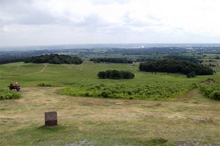 Bradgate Park from the memorial hill