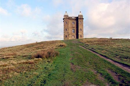 The Cage is a popular spot, Lyme Park
