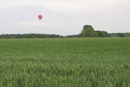 The Mimram Valley is an excellent place for hot air ballooning