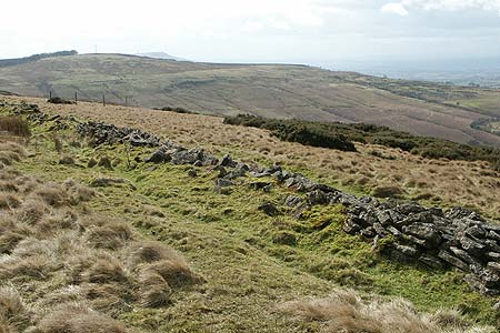 Clee Burf from Shropshire Way on flank of Abdon Burf