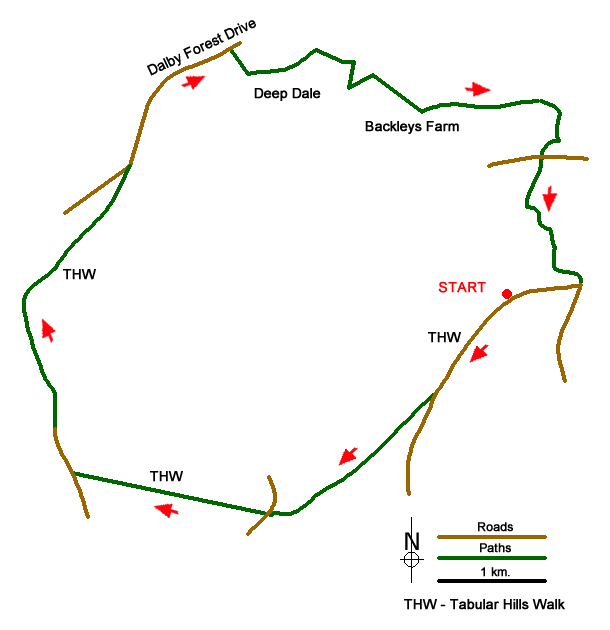 Route Map - Troutsdale Circular
 Walk