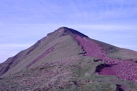 The final section of the ascent to the summit of Pen-y-Fan