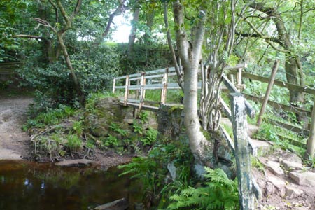Ripon Rowel Walk - footbridge at foot of Belford Lane