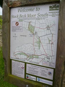Ripon Rowel Walk - Stock Beck Moor sign