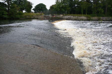 Weir on the River Ure below West Tanfield
