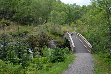 The footbridge over Achray Water near Loch Katrine